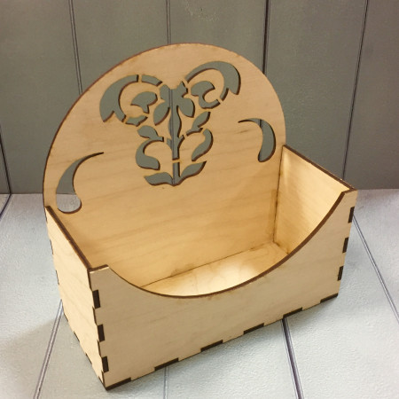 Ящик Деревянный с узором № 1, 16*7*16 см Ящик Деревянный с узором № 1, 16*7*16 см