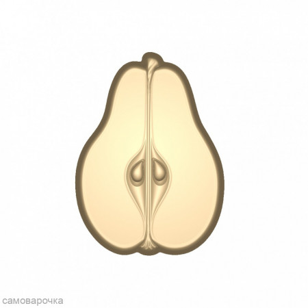 Груша форма пластиковая для мыла и шоколада Груша форма пластиковая для мыла и шоколада