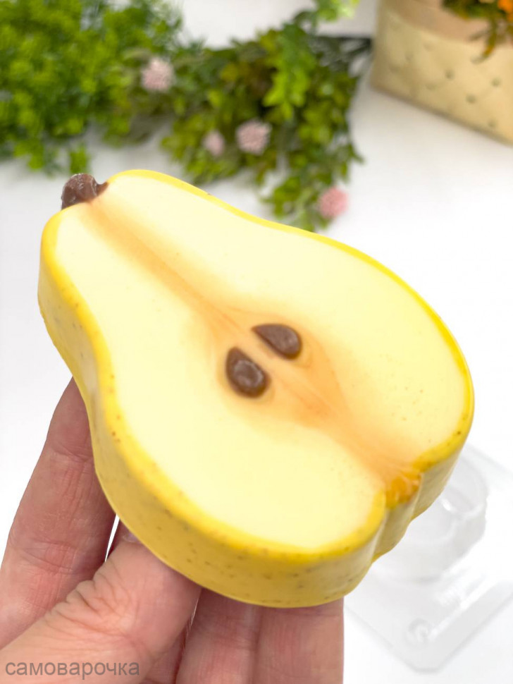 Груша форма пластиковая для мыла и шоколада - Груша форма пластиковая для мыла и шоколада -