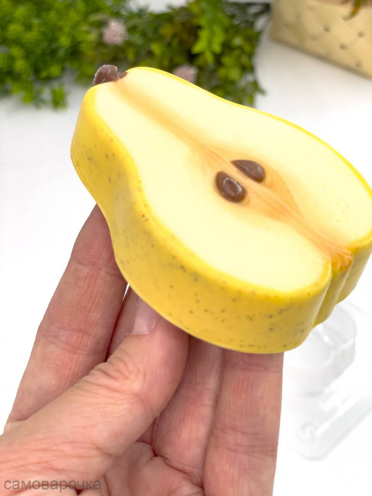 Груша форма пластиковая для мыла и шоколада - Груша форма пластиковая для мыла и шоколада -