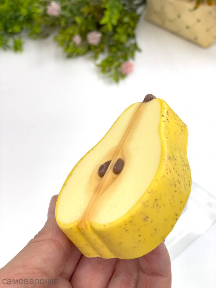 Груша форма пластиковая для мыла и шоколада - Груша форма пластиковая для мыла и шоколада -