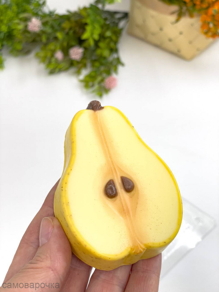 Груша форма пластиковая для мыла и шоколада - Груша форма пластиковая для мыла и шоколада -