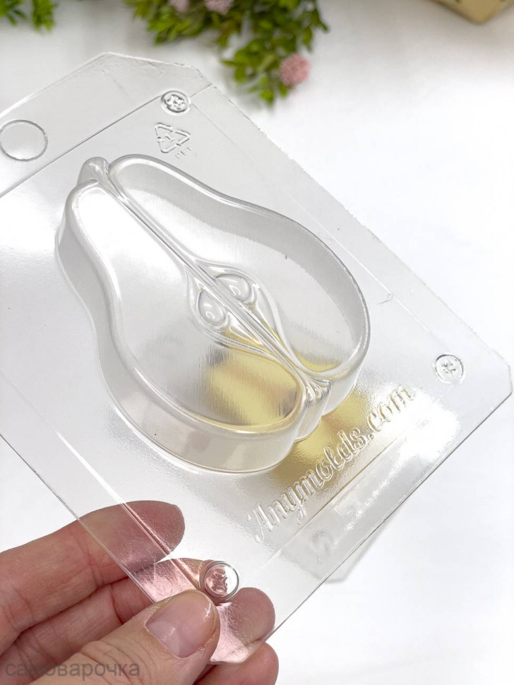 Груша форма пластиковая для мыла и шоколада - Груша форма пластиковая для мыла и шоколада -