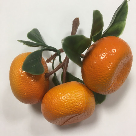 Веточка мандарина малая зелень искусственная