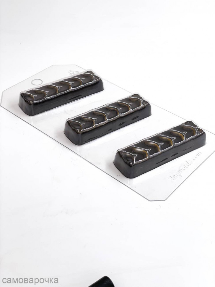 Шоколадный батончик форма пластиковая - Шоколадный батончик форма пластиковая -