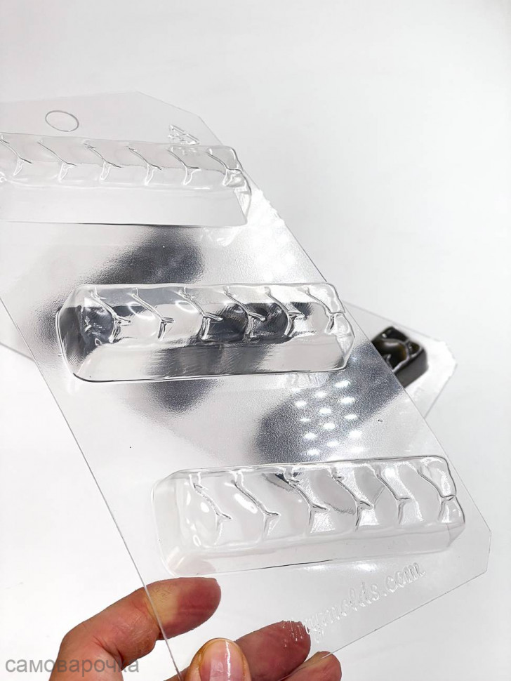 Шоколадный батончик форма пластиковая - Шоколадный батончик форма пластиковая -