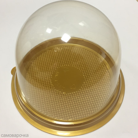 Купольная упаковка с золотым дном для мыла