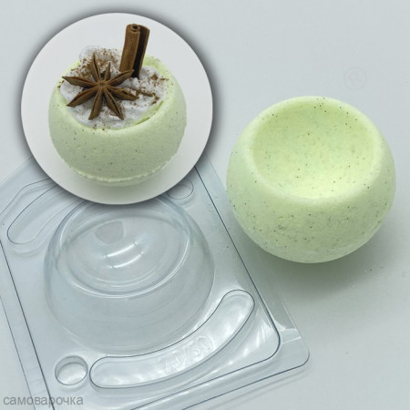 Полусфера D70 с выемкой D 50 с позиционированием   Пластиковая форма