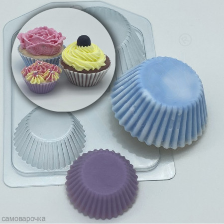 Тарталетки ребристые форма пластиковая