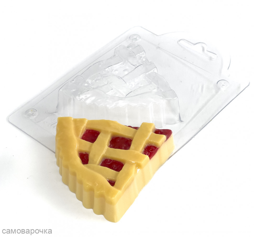 Кусочек пирога форма пластиковая - 