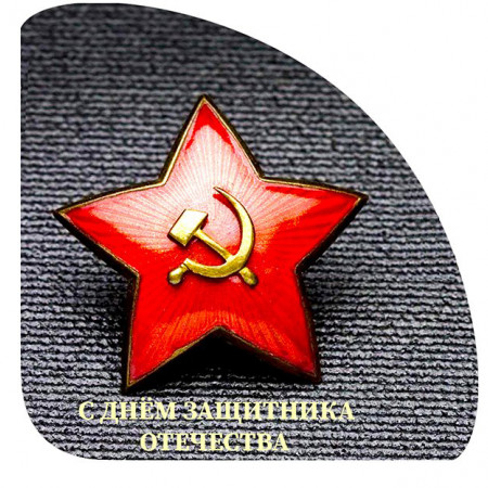 С Днём защитника Отечества со звездой № 9 уголок
