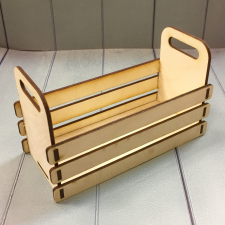 Ящик деревянный с ручками 15*7*9,5 см