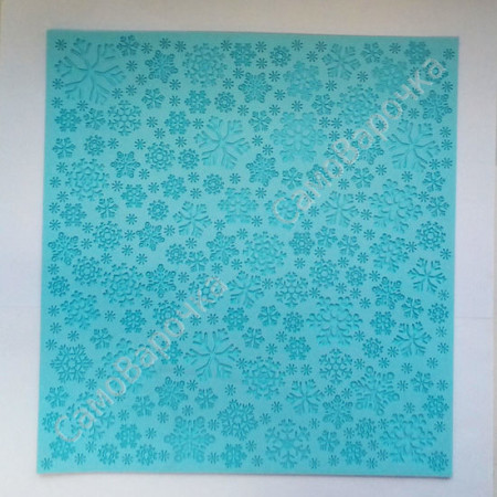 Снежинки текстурный лист