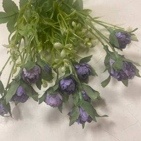 Розы искусственные сиреневые 