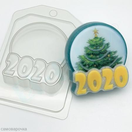 2020 - Круг под водорастворимку, форма для мыла пластиковая