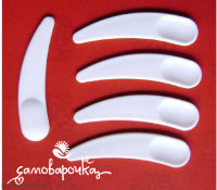 Шпатель-ложка для крема 36 мм белый  Шпатель-ложка для крема 36 мм белый