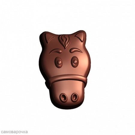 Лошадиные мордашки мини форма пластиковая для шоколада