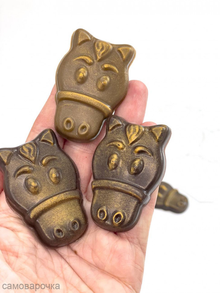 Лошадиные мордашки мини форма пластиковая для шоколада - 