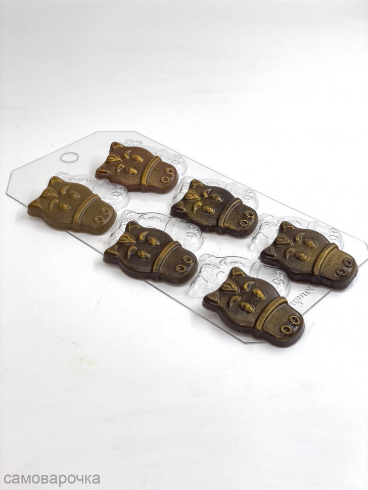 Лошадиные мордашки мини форма пластиковая для шоколада - 