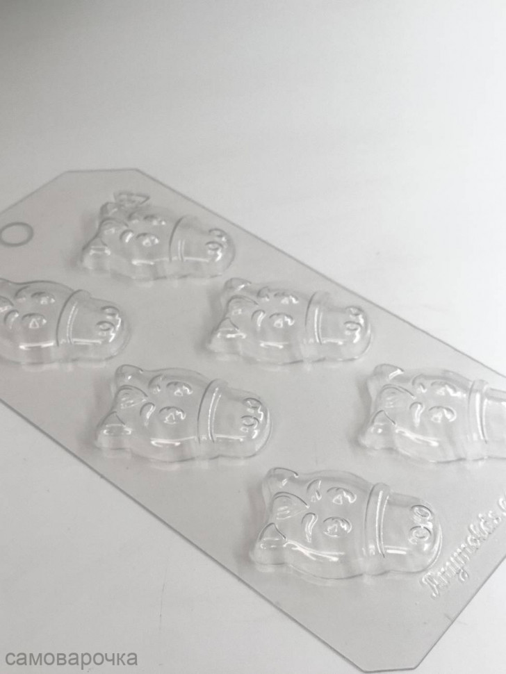 Лошадиные мордашки мини форма пластиковая для шоколада - 