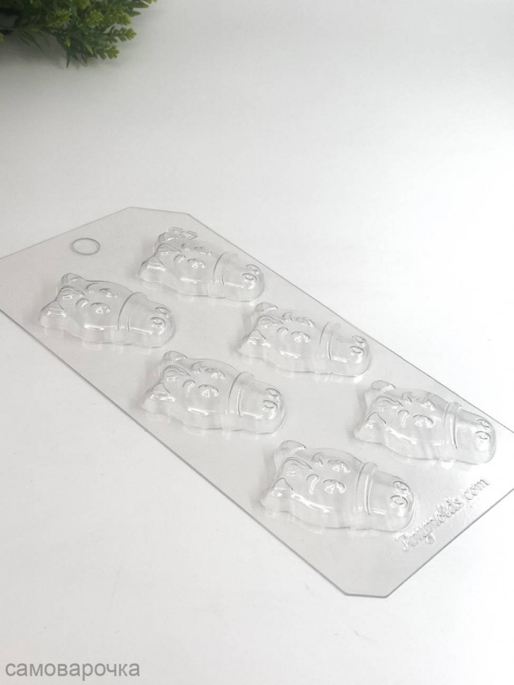 Лошадиные мордашки мини форма пластиковая для шоколада - 