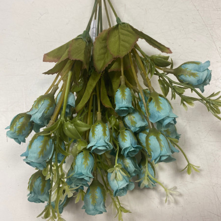 Розы искусственные голубые 