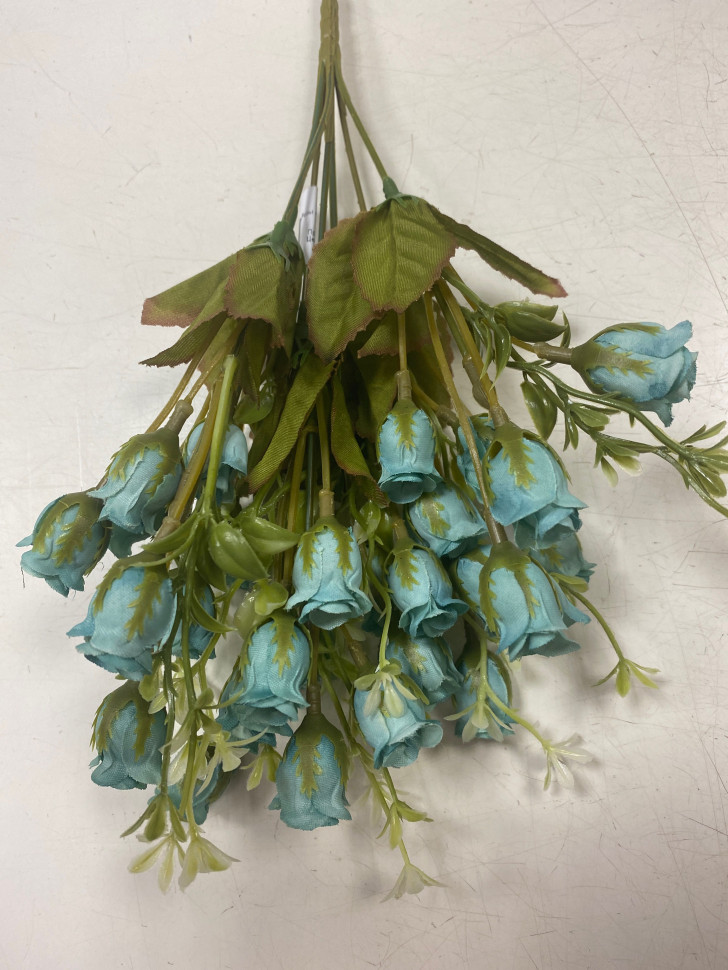 Розы искусственные голубые  - 