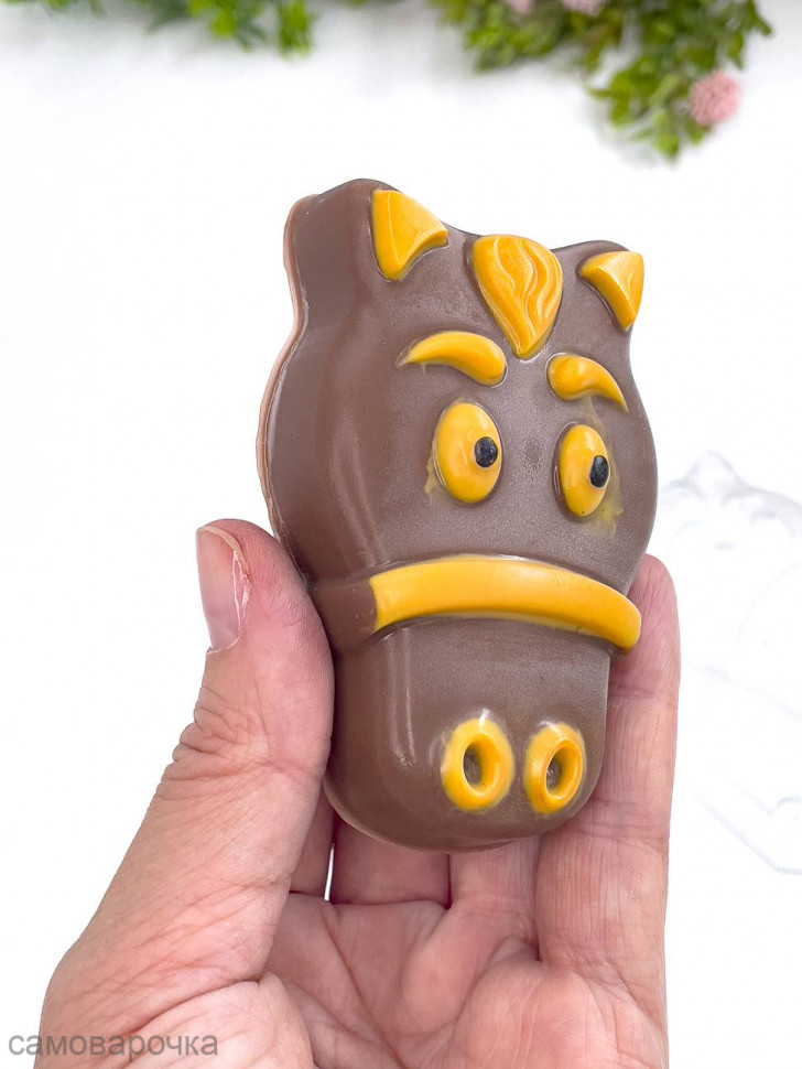Морда лошади форма пластиковая для мыла и шоколада - 