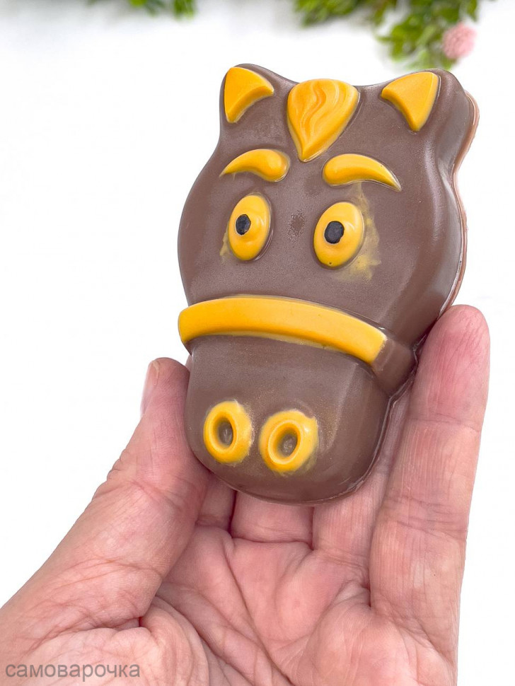 Морда лошади форма пластиковая для мыла и шоколада - 
