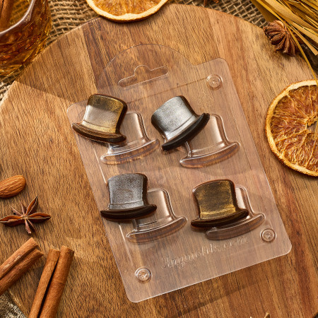 Шляпа Цилиндр  мини форма пластиковая