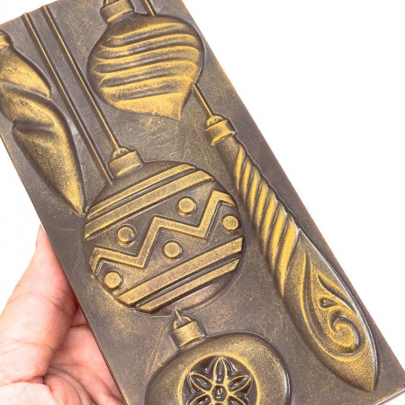 Ёлочные украшения форма пластиковая для плитки шоколада Ёлочные украшения форма пластиковая для плитки шоколада