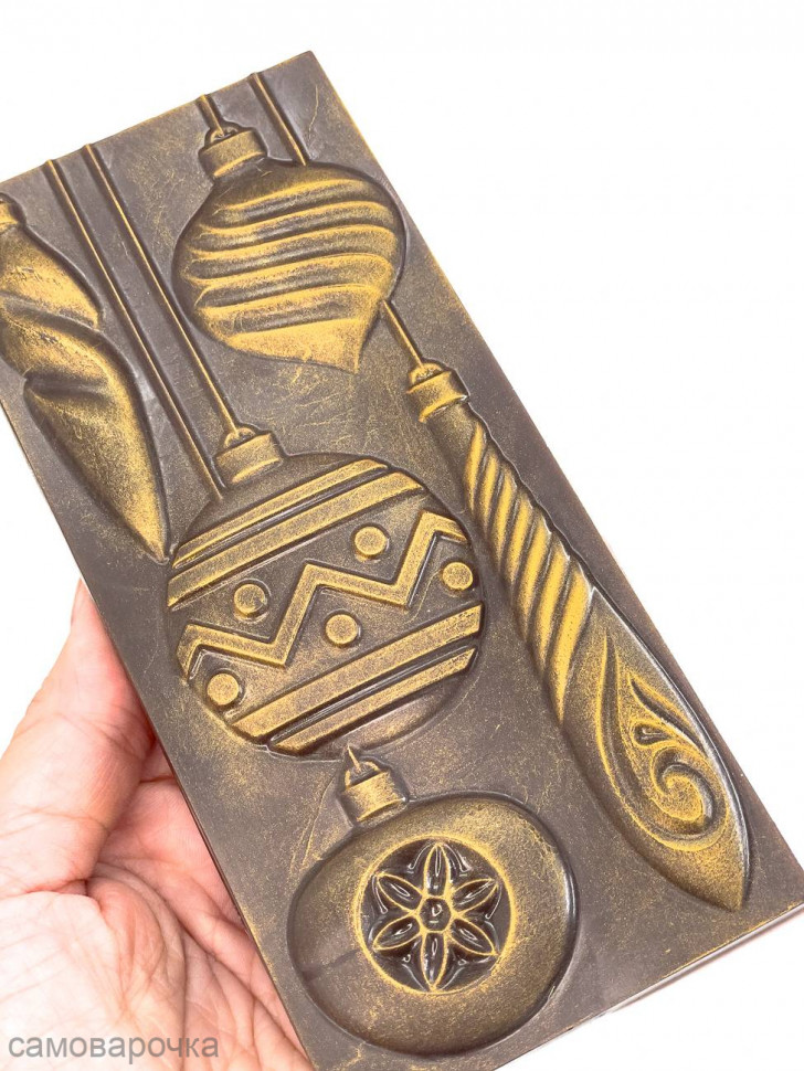 Ёлочные украшения форма пластиковая для плитки шоколада - Ёлочные украшения форма пластиковая для плитки шоколада -