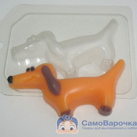 Такса, форма для мыла пластиковая