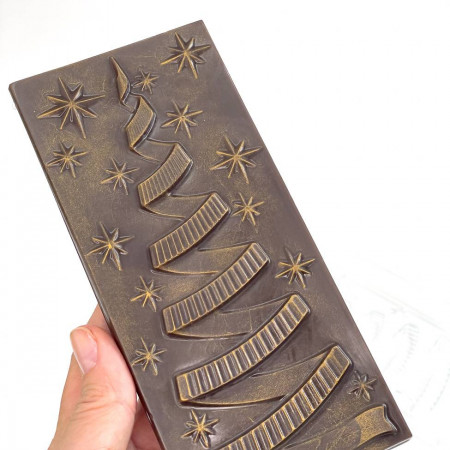 Ёлка серпантин форма пластиковая для плитки шоколада Ёлка серпантин форма пластиковая для плитки шоколада