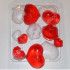 Сердечки поцелуйчики форма пластиковая - Для мыла и шоколада