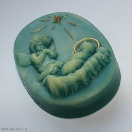 Рождественская сцена, форма для мыла пластиковая Рождественская сцена, форма для мыла пластиковая