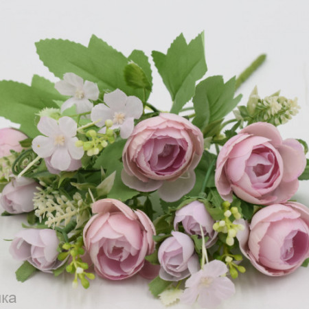 Ранункулюс  с вьюнком искусственный 