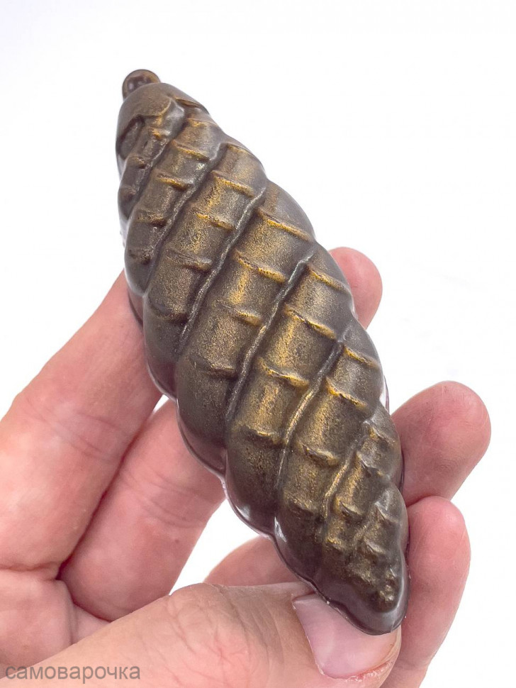 Елочная игрушка Шишка форма пластиковая для мыла и шоколада - 