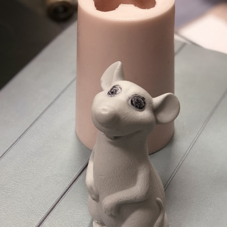 Крысенок Реми силиконовая форма 3D Крысенок Реми силиконовая форма 3D