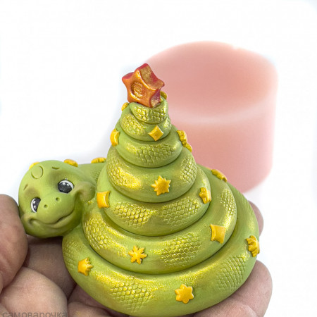 Змейка-елочка Силиконовая форма 3D Змейка-елочка Силиконовая форма 3D