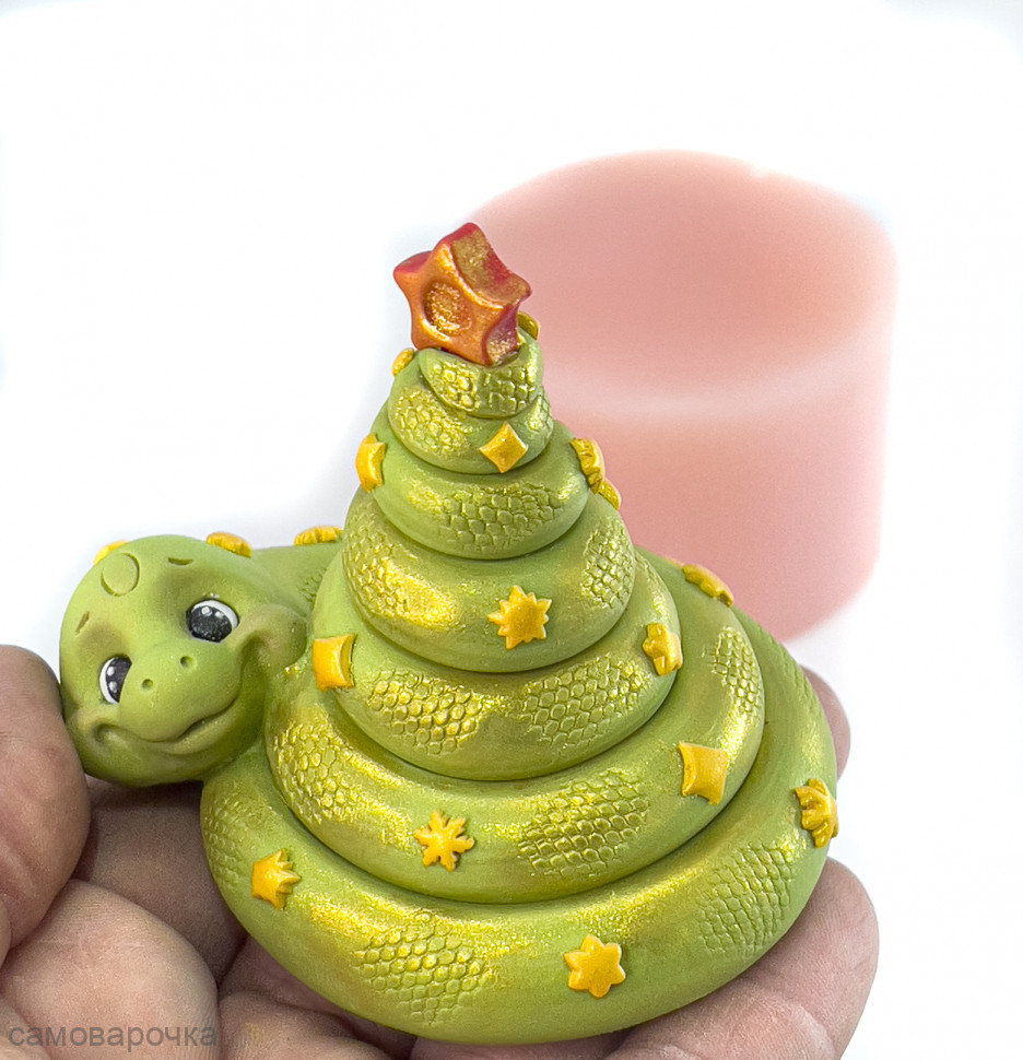 Змейка-елочка Силиконовая форма 3D - 