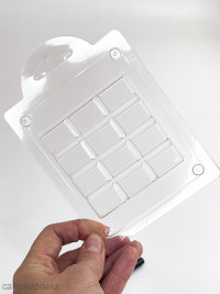 Плитка Дубайский шоколад квадратики форма пластиковая