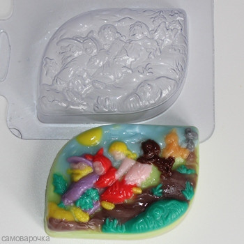 Сказки - Репка, форма для мыла пластиковая Сказки - Репка, форма для мыла пластиковая