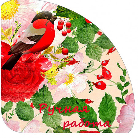 Ручная работа со снегирём №20 уголок