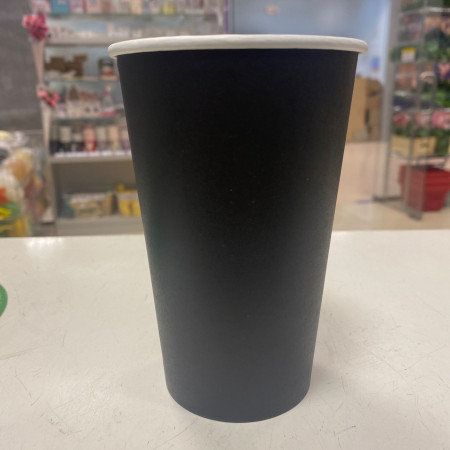 Стаканчик для букетов черный 13,5*9 см Стаканчик для букетов черный 13,5*9 см