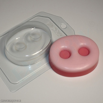 Пятачок овальный, форма для мыла пластиковая
