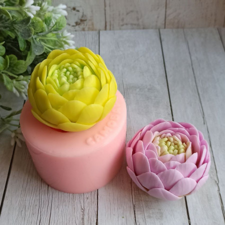 Цветок кувшинки Форма силиконовая 3D 