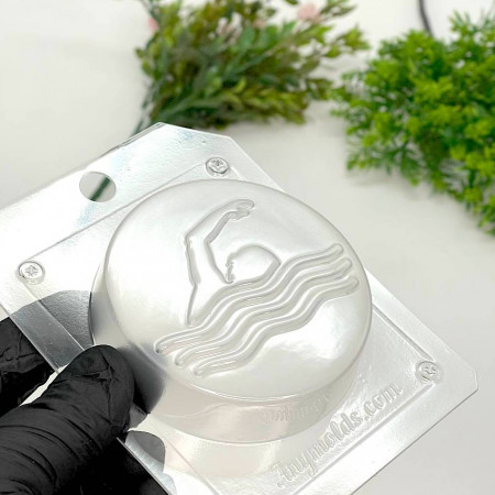 Пловец форма пластиковая для мыла и шоколада Пловец форма пластиковая для мыла и шоколада