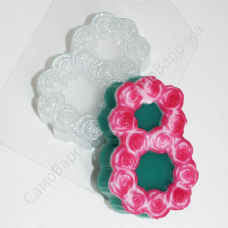 8 марта розы форма пластиковая