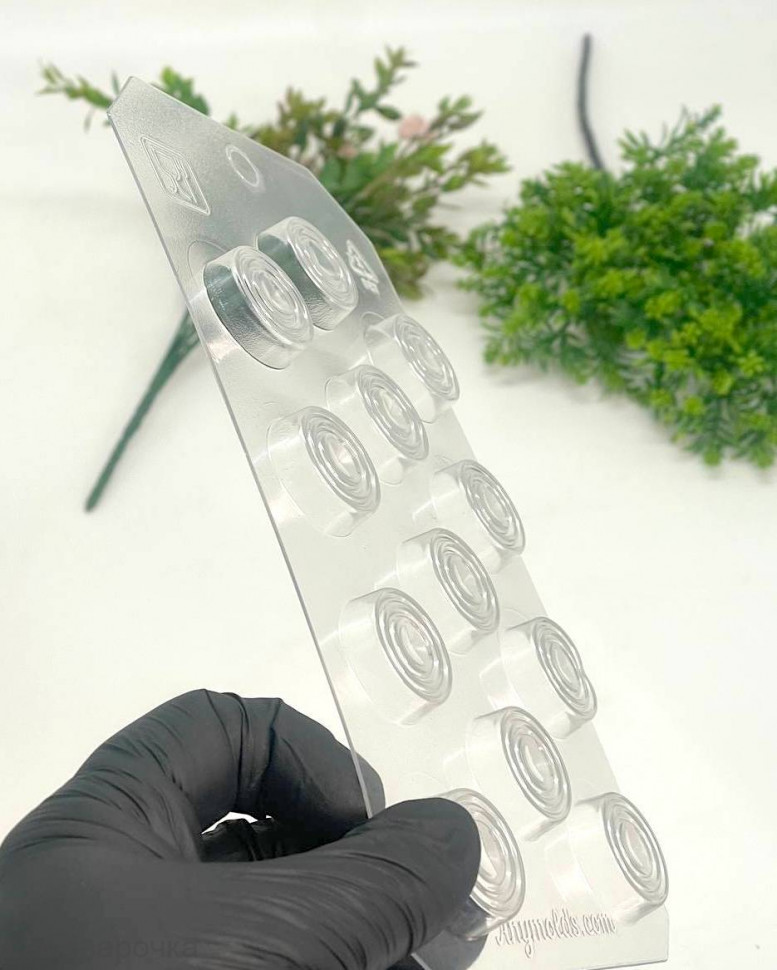 Шашки форма пластиковая для шоколада и мыла - 